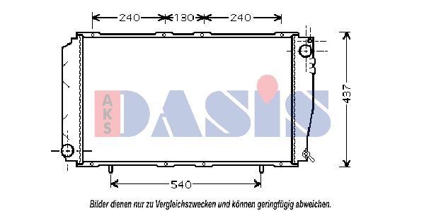 AKS DASIS Radiators, Motora dzesēšanas sistēma 350014N